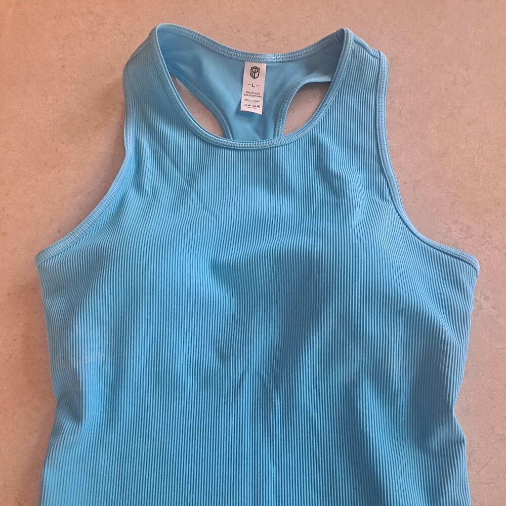 Born Primitive Perfect Ribbed Tank Large Blue